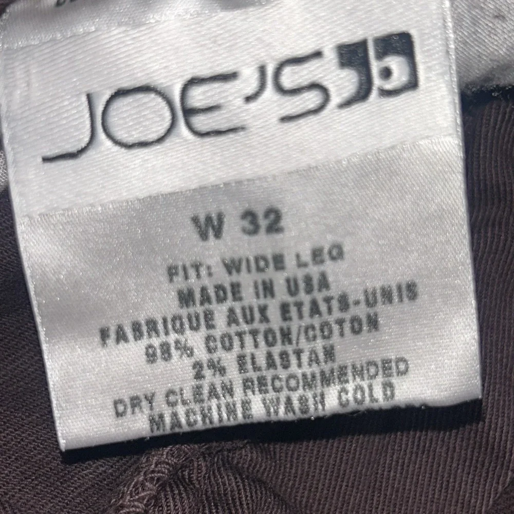 Joe's Jeans Brixton Pants Mens 32 Raisin Wide Leg Chino NWT Made in USA